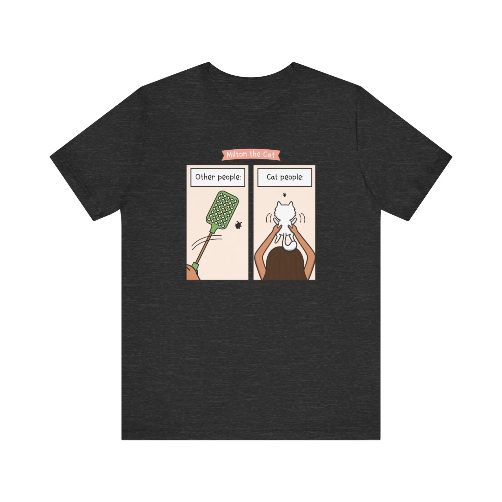 Other People vs Cat People Comic T-Shirt - Image 2