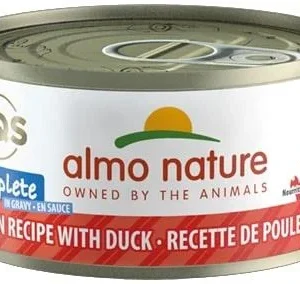 Almo Nature HQS Complete Chicken with Duck in Gravy Canned Cat Food - 2.47 oz Cans - Case of 24