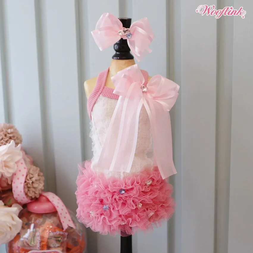 Wooflink Stardust Dress in Pink