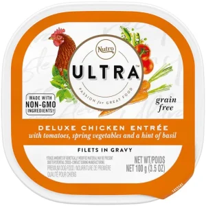 Nutro Ultra Grain-Free Cuts in Gravy Chicken Wet Dog Food Trays - 3.5 oz - Case of 24