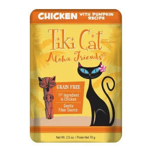 Tiki Cat Grain-Free Aloha Friends Chicken Wet Cat Food in Pouches - 2.5 oz Pouches - Case of 12