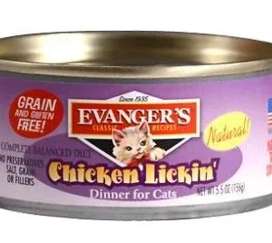 Evanger's Classic Chicken Licken' Canned Cat Food - 5.5 oz Cans - Case of 24