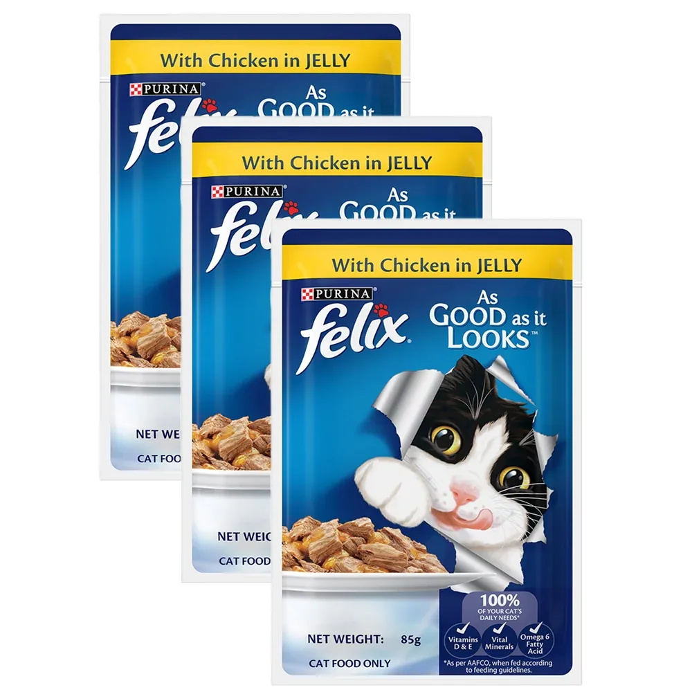 Purina Felix with Chicken in Jelly Complete and Balanced Adult Cat Wet Food