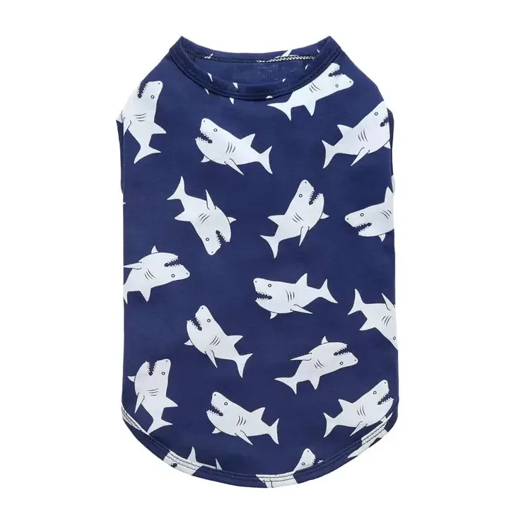 Shark Print Dog Shirt