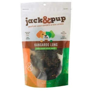Jack & Pup Kangaroo Lung Dog Natural Chews - 4 oz Bag