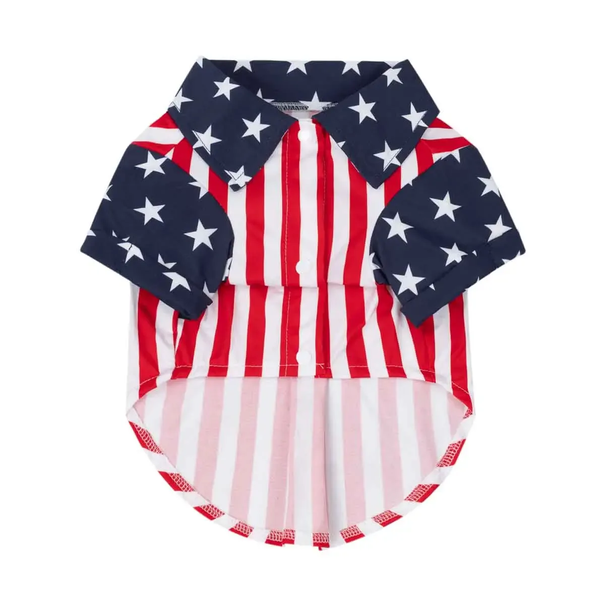 Patriotic Stars and Stripes Dog Shirt - Image 2