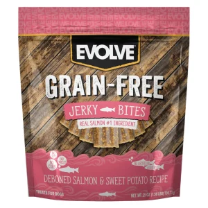 Elm Salmon & Sweet Potato Bites Jerky Dog Treats - 20 oz