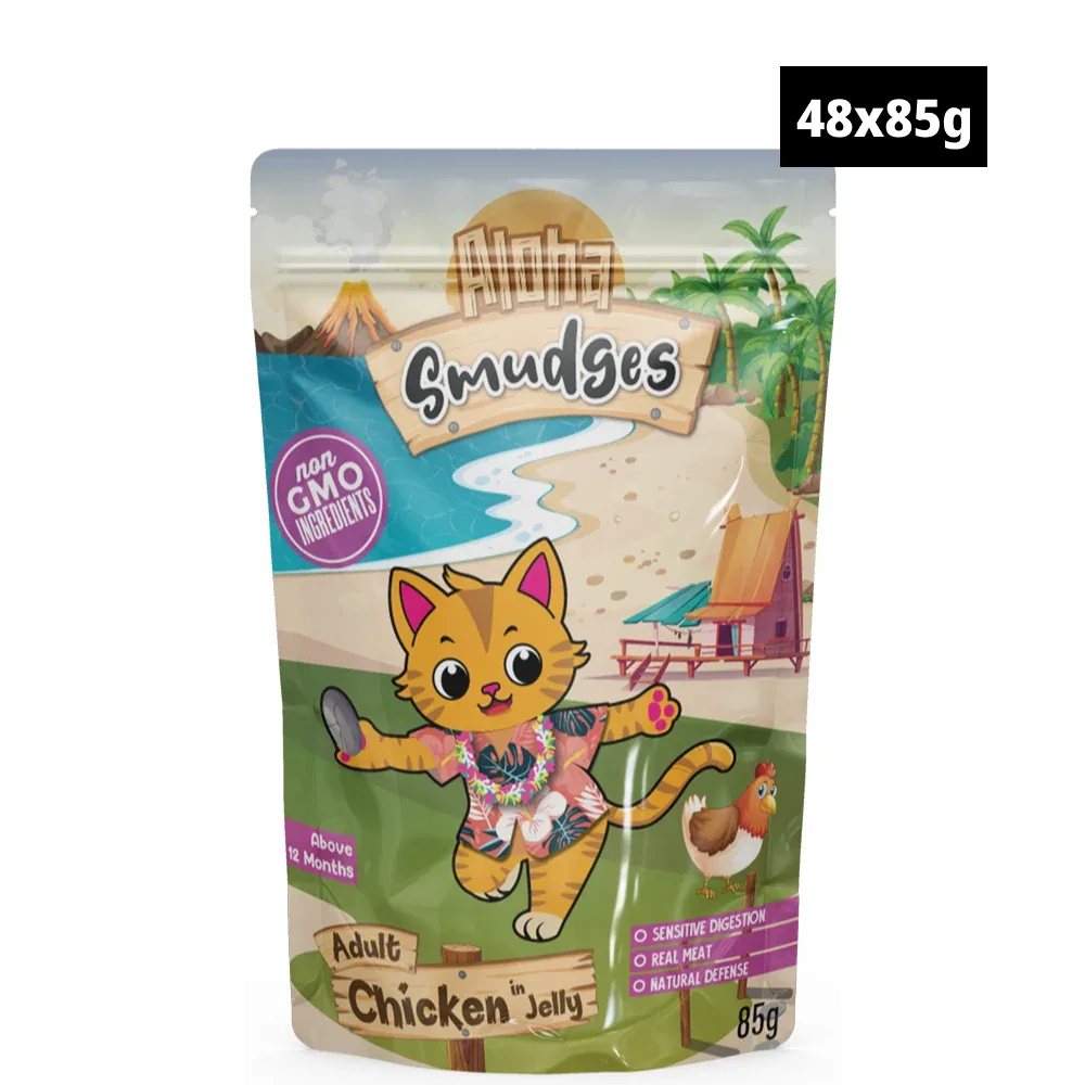 Aloha Smudges Chicken in Jelly Adult Cat Wet Food - Image 2