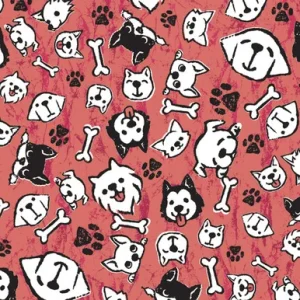 My Pups Red Dog Bandana, 22 inch, 12 Pack
