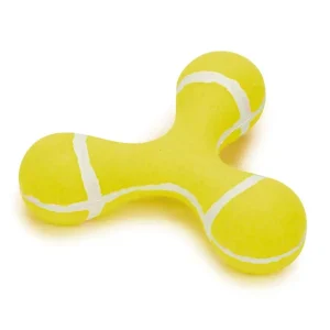 ZA Triple Knob Tennis Ball Toy 6.75 in Yl