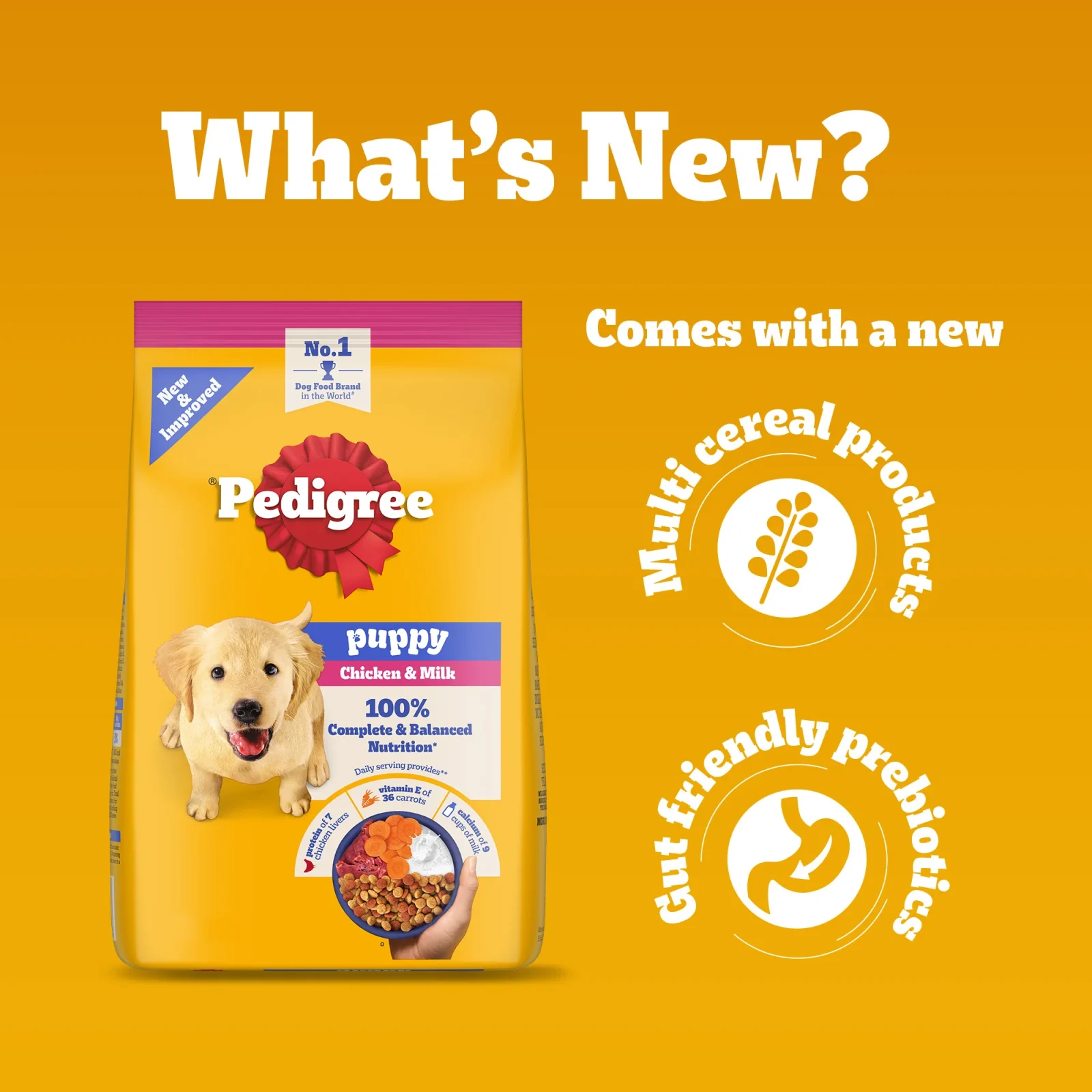 Pedigree Chicken and Milk Puppy Dog Dry Food - Image 2