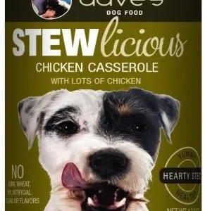 Dave's Pet Food Stewlicious Chicken Casserole Canned Dog Food - 13 oz Cans - Case of 12