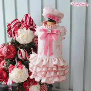 Wooflink Dear My Lady Dress in Pink