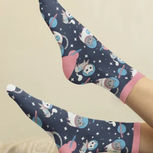 Mix & Match Meowter Space Cat Socks (3-Pack)
