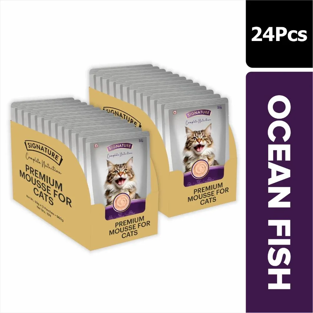 Signature Grain Zero Tuna and Ocean Fish Mousse Combo Adult Cat Wet Food - Image 2