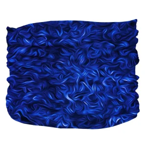 Abstract Pup Scruff - Dog Neck Scarf in Blue & Merlot