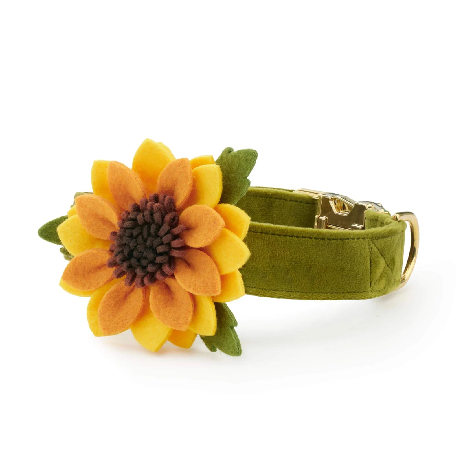 Sunflower Dog Collar Flower Set
