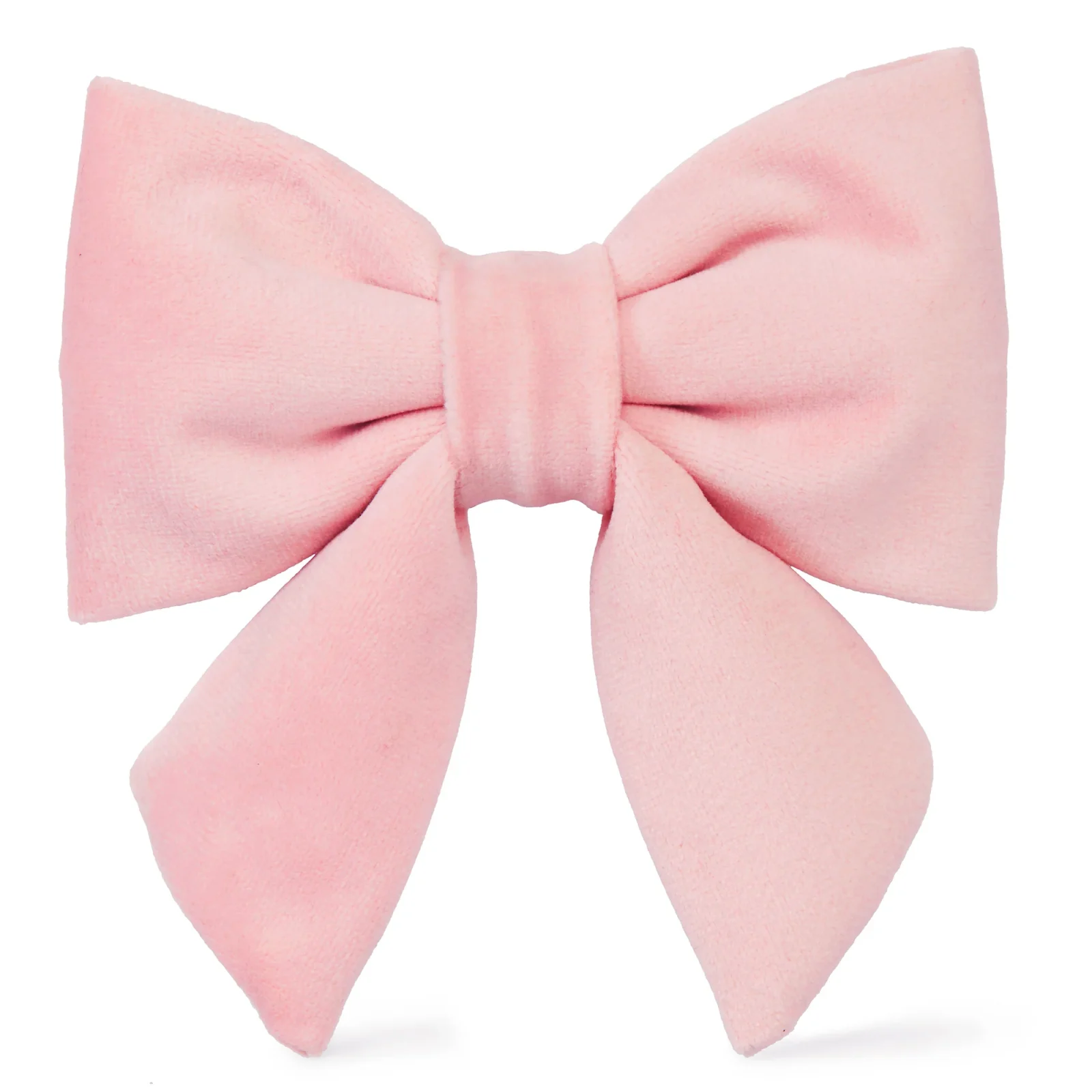 Blush Pink Velvet Lady Dog Bow - Image 2