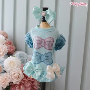 Wooflink Baby Bling Mini Dress in Blue