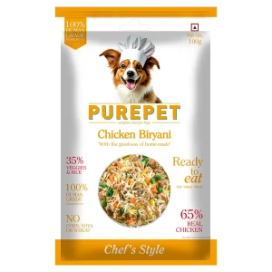 Purepet Chicken Biryani Fresh Food For Dogs (100g)
