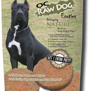 OC Raw Frozen Foods Goat & Produce Patties Raw Frozen Dog Food - 6.5 lb Bag