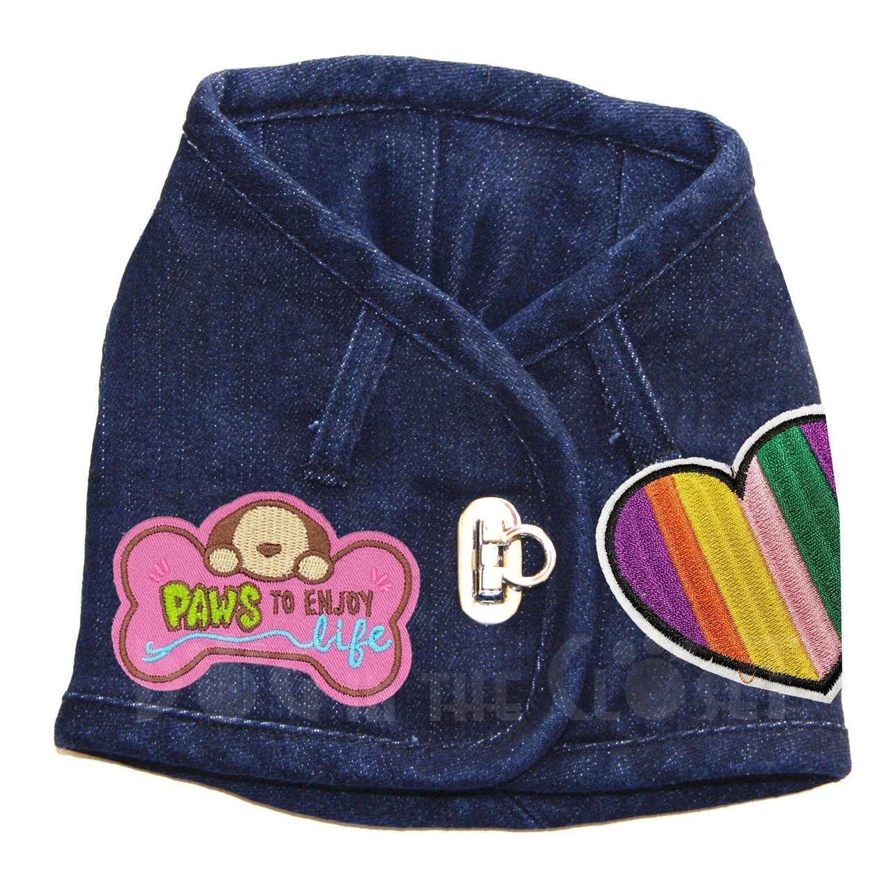 Paws to Enjoy Life Denim Harness Vest in 3 Colors - Image 2