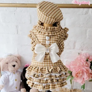 Wooflink Posh Girl Dress - Caramel