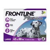 Frontline Plus (fipronil + S-methoprene) Flea and Tick Topical for Dogs and Cats