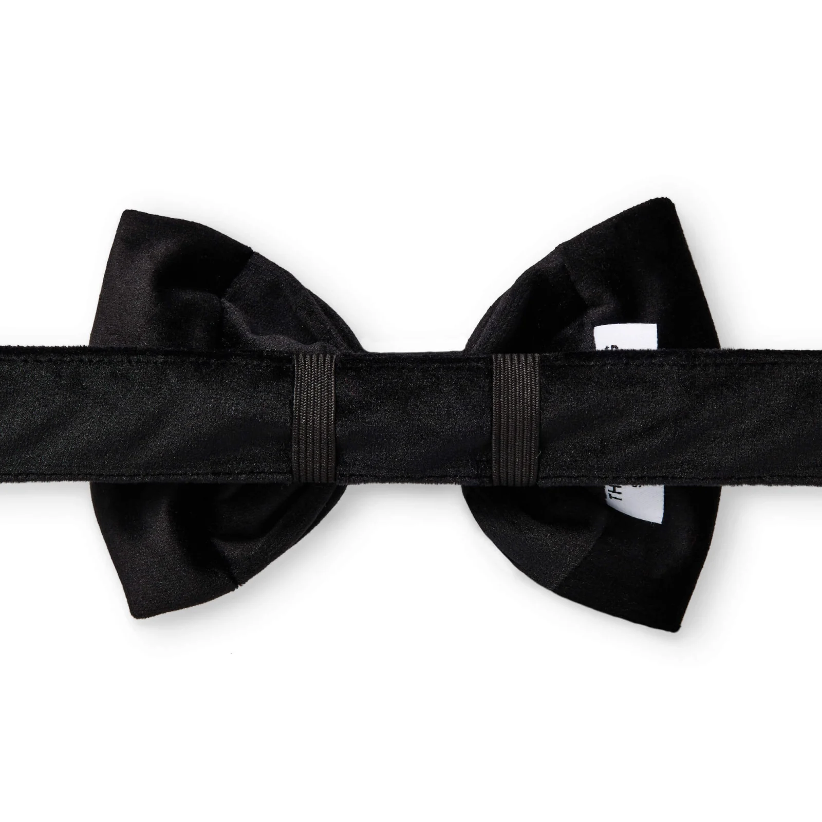 Black Velvet Dog Bow Tie - Image 2