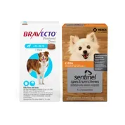 Bundle: Bravecto Flea & Tick + Sentinel Spectrum Chews for Dogs