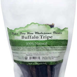 Papa Bow Wow Tripe Dog Treats and Natural Chews - 12 Inch - 0.5 lb