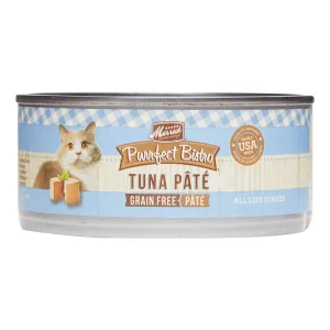 Merrick Purrfect Bistro Grain Free Tuna Pâté Canned Cat Food - 5.5 oz Cans - Case of 24
