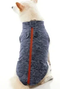 Zip Up Fleece Wash in Gray Wash