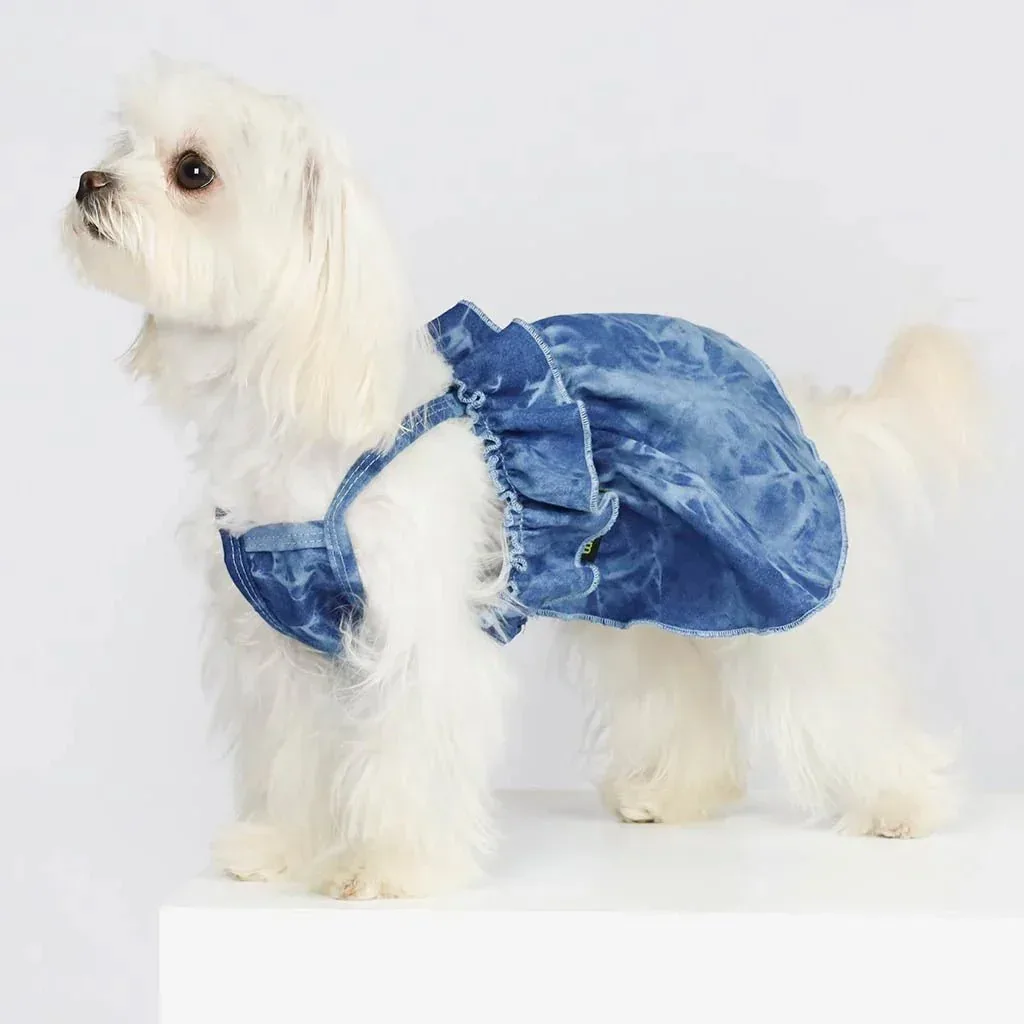 Tie Dye Denim Dress - Image 2