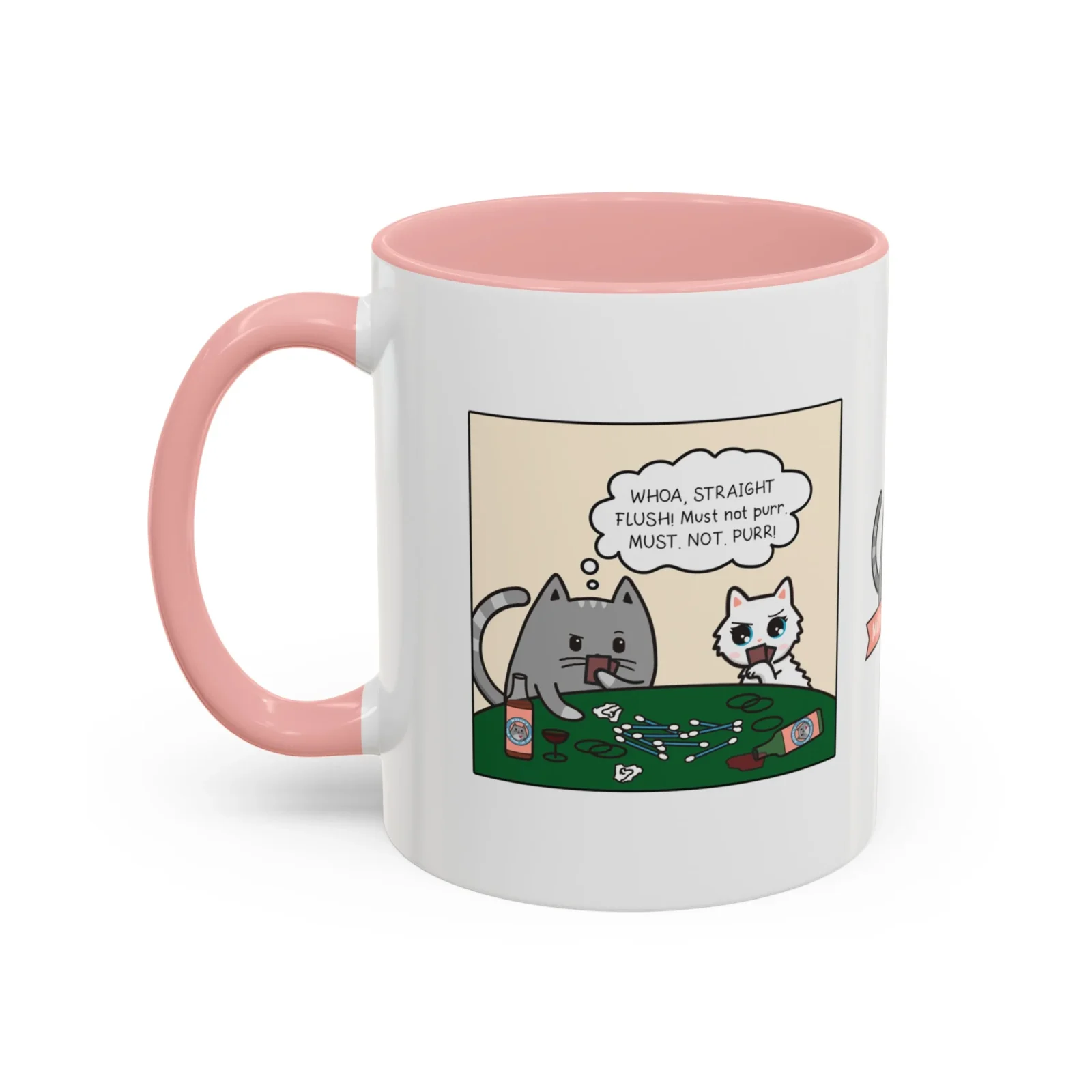 Cat Poker Comic Mug - Image 2