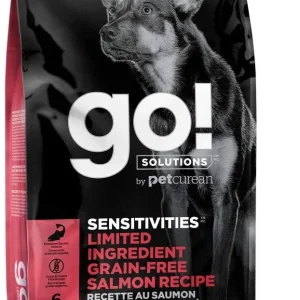 Petcurean GO! Sensitivities LID Grain-Free Salmon Recipe Dry Dog Food - 12 lb Bag