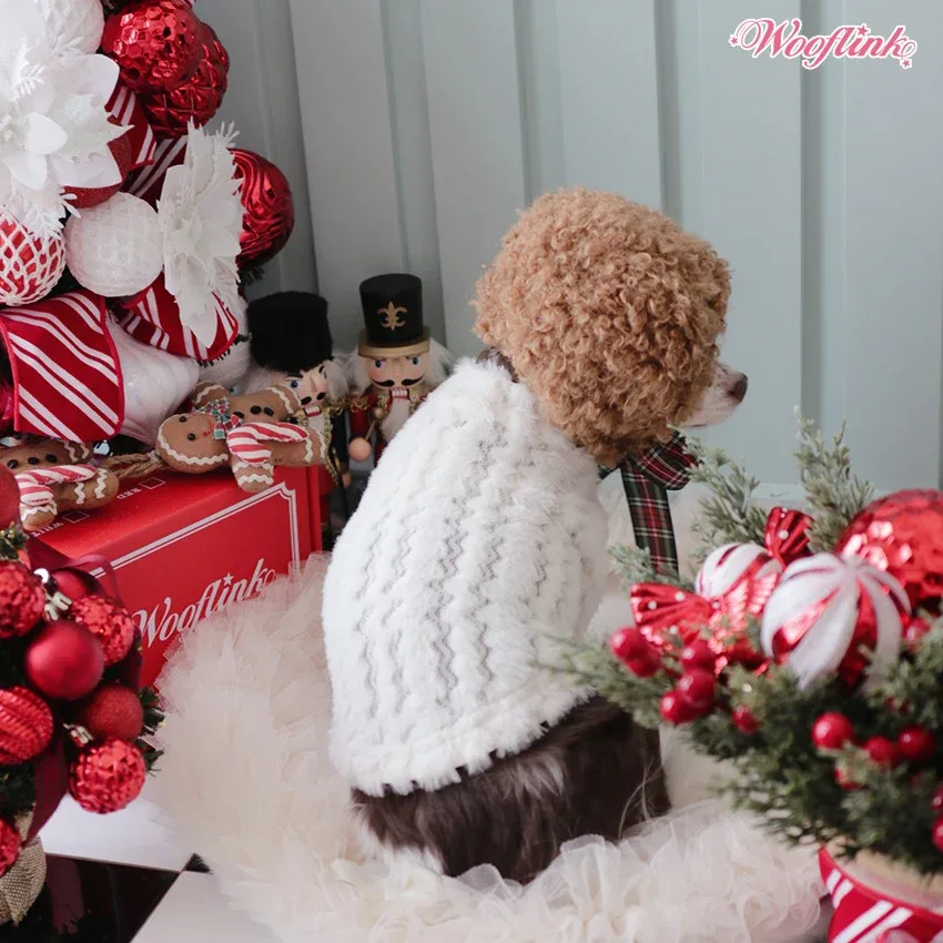 Wooflink Perfect Holiday Turtleneck in White - Image 2
