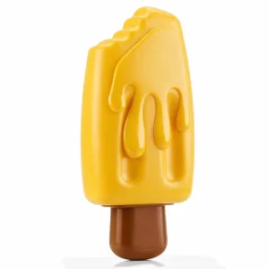 Skatrs Latex Squeaky Mango Ice cream Toy for Dogs