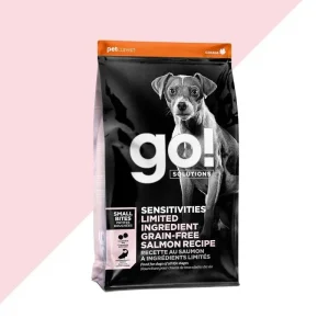 Petcurean GO! Sensitivities LID Grain-Free Small Bite Salmon Recipe Dry Dog Food - 6 lb Bag