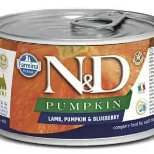 Farmina N&D Pumpkin Lamb, Pumpkin & Blueberry Mini Canned Dog Food - 4.9 oz - Case of 6