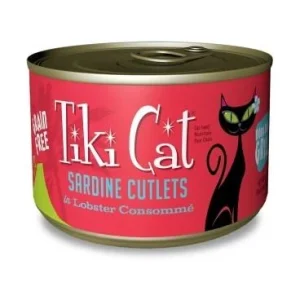 Tiki Cat Bora Bora Grill Canned Cat Food - Sardine with Lobster - Case of 8
