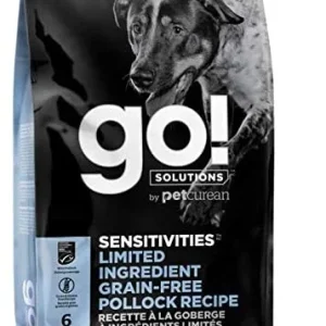 Petcurean GO! Sensitivities LID Grain-Free Pollock Recipe Dry Dog Food - 12 lb Bag