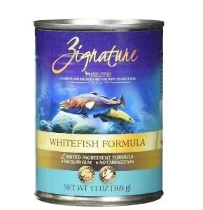 Zignature Whitefish Formula Canned Dog Food - 12/13 oz Cans - Case of 1