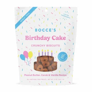 Bocce's Bakery Birthday Cake Biscuit Dog Treats 5 oz