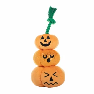 PetShop by Fringe Studio Stack-O-Lantern Plush Dog Toy