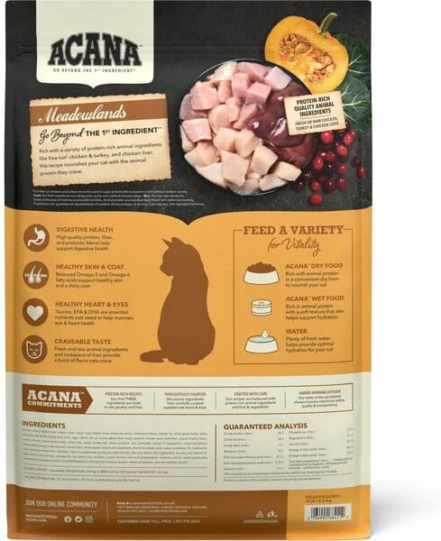 Acana 'Kentucky Dogstar Chicken' Homestead Harvest Cat Dry Cat Food - 10 lb Bag - Image 2