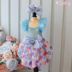 Wooflink Bubble Gum Dress in Blue
