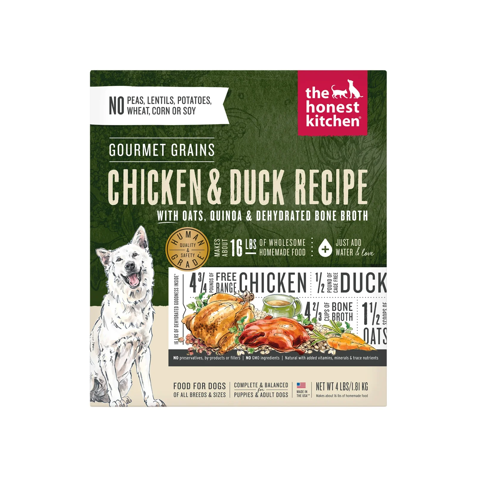 The Honest Kitchen Wholemade Gourmet Grains Dehydrated Dog Food