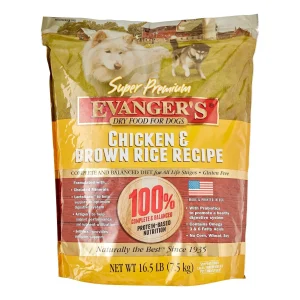 Evanger's Chicken & Brown Rice Super Premium Dry Dog Food - 16.5 lb Bag
