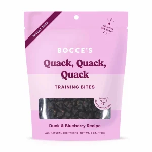 Bocce's Bakery Quack Quack Quack Training Bites Dog Treats 6 oz